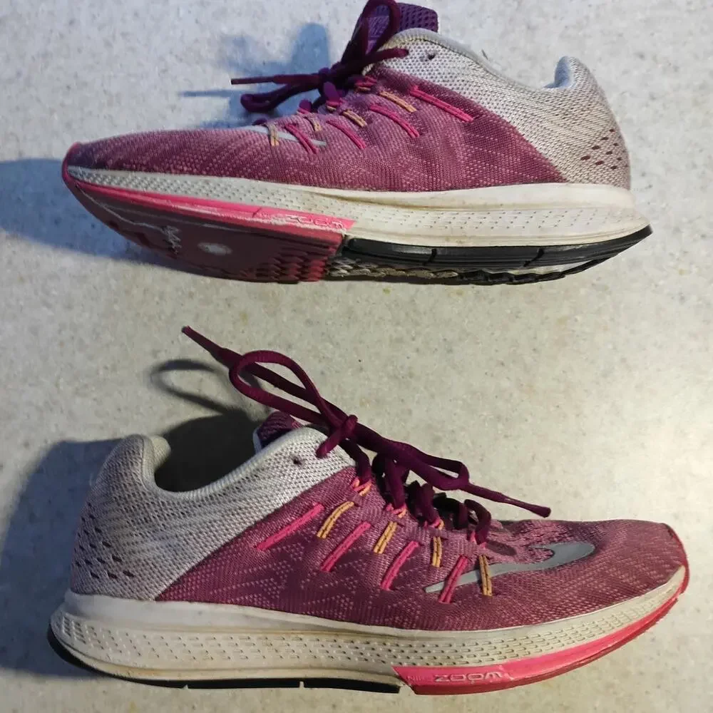 Nike Air Zoom Elite 8 Womens 7.5 Hyper Grape Purple  Running Shoes 748589-502